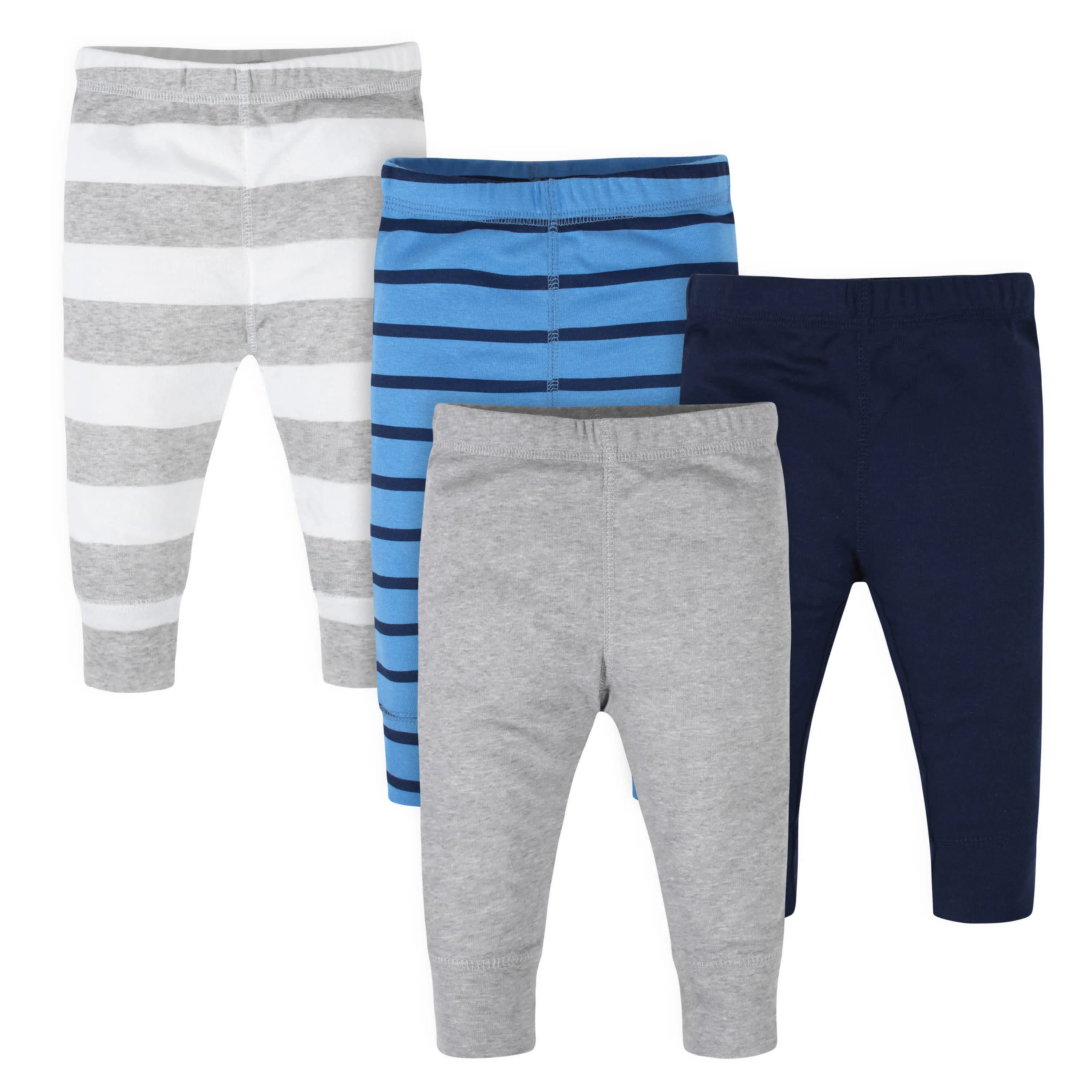 4-Pack Baby Boys Blue Stripes Pants