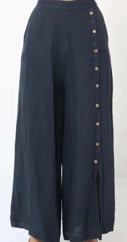 9320 Buttonside Pants 100% Linen