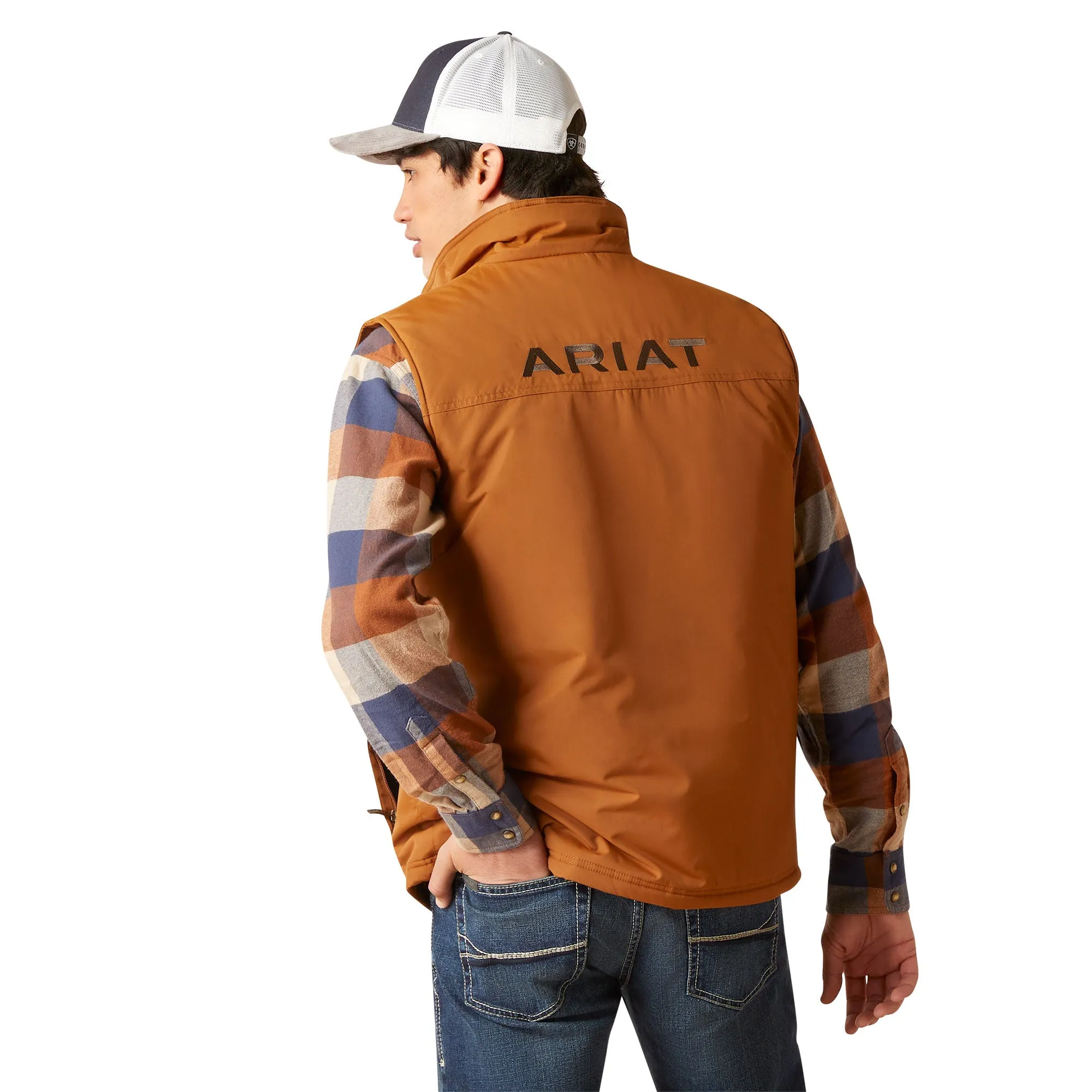 Ariat Men's Team Concealed Carry Chestnut Brown Insulated Vest 10046718