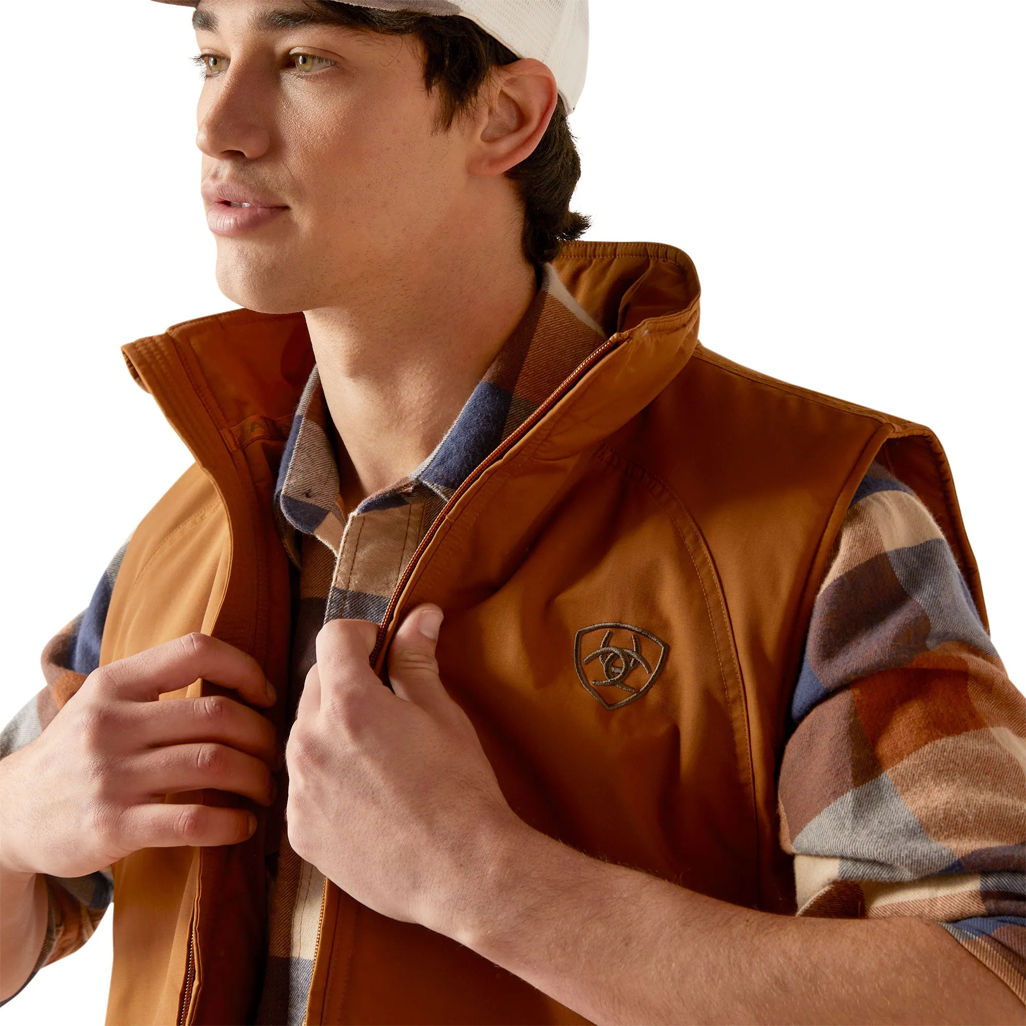 Ariat Men's Team Concealed Carry Chestnut Brown Insulated Vest 10046718