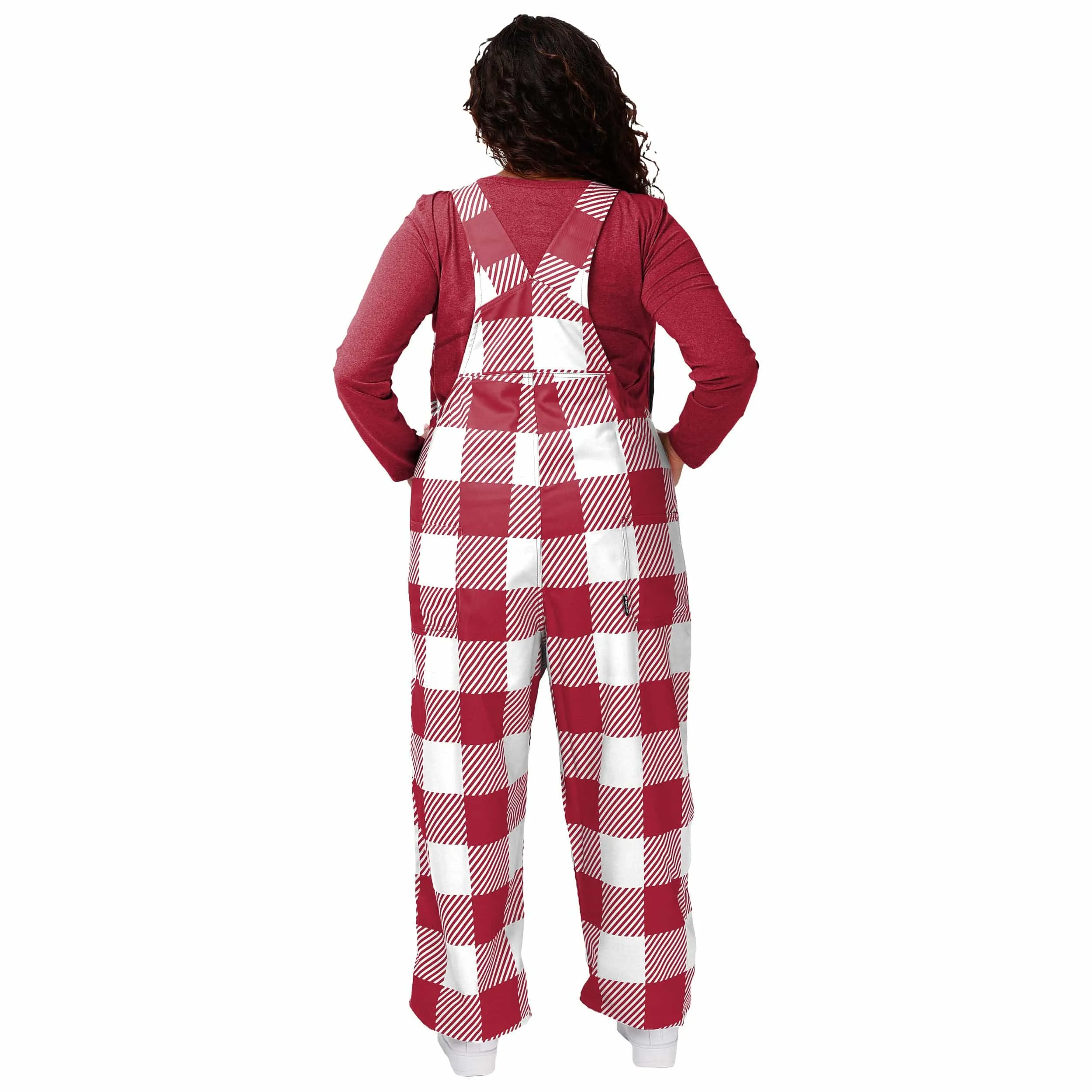 Arkansas Razorbacks NCAA Womens Plaid Bib Overalls