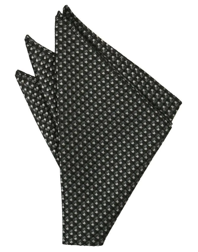 Asphalt Venetian Pocket Square