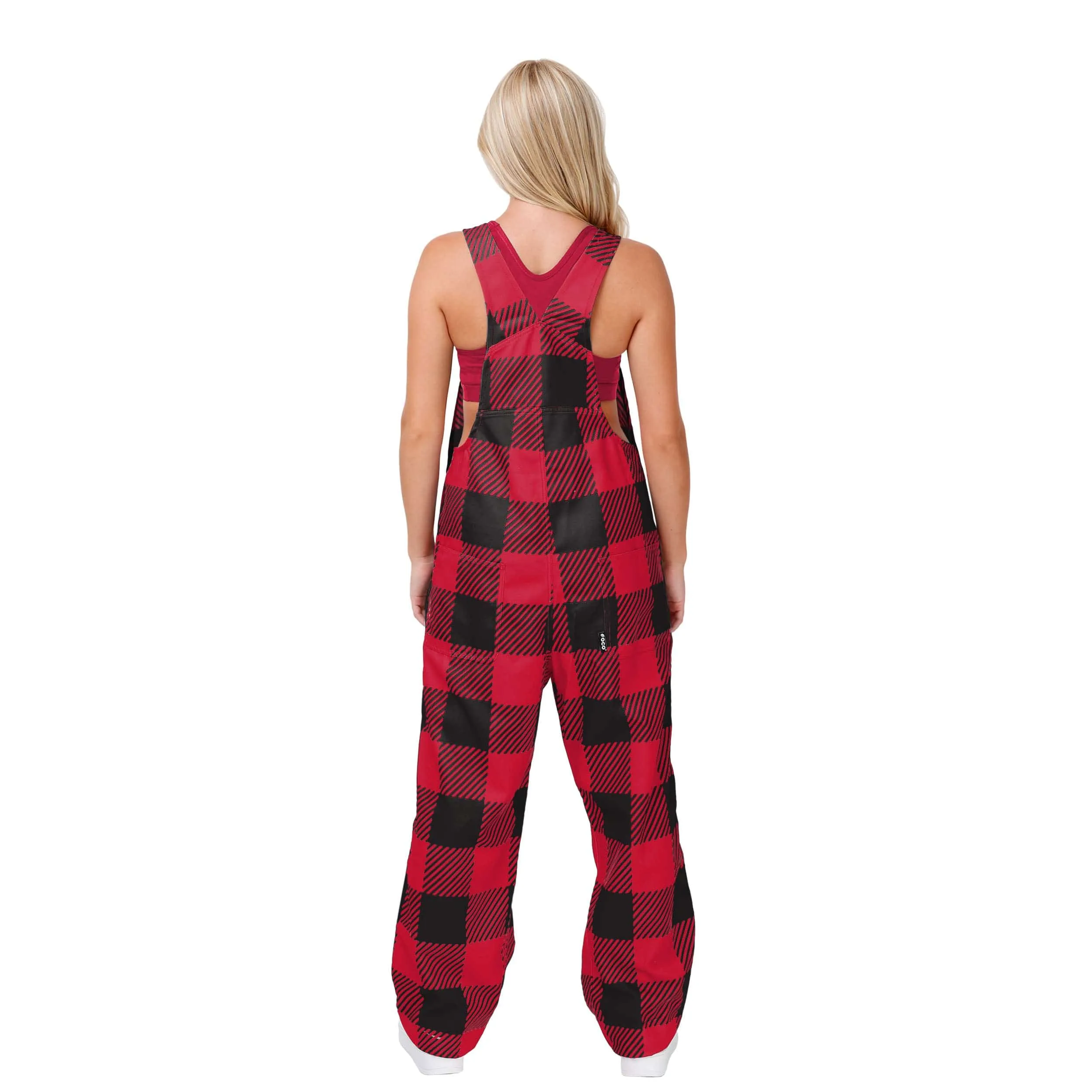 Atlanta Falcons NFL Womens Plaid Bib Overalls