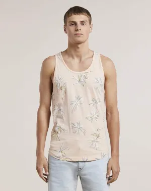 Berit Printed Mens Vest | Pink