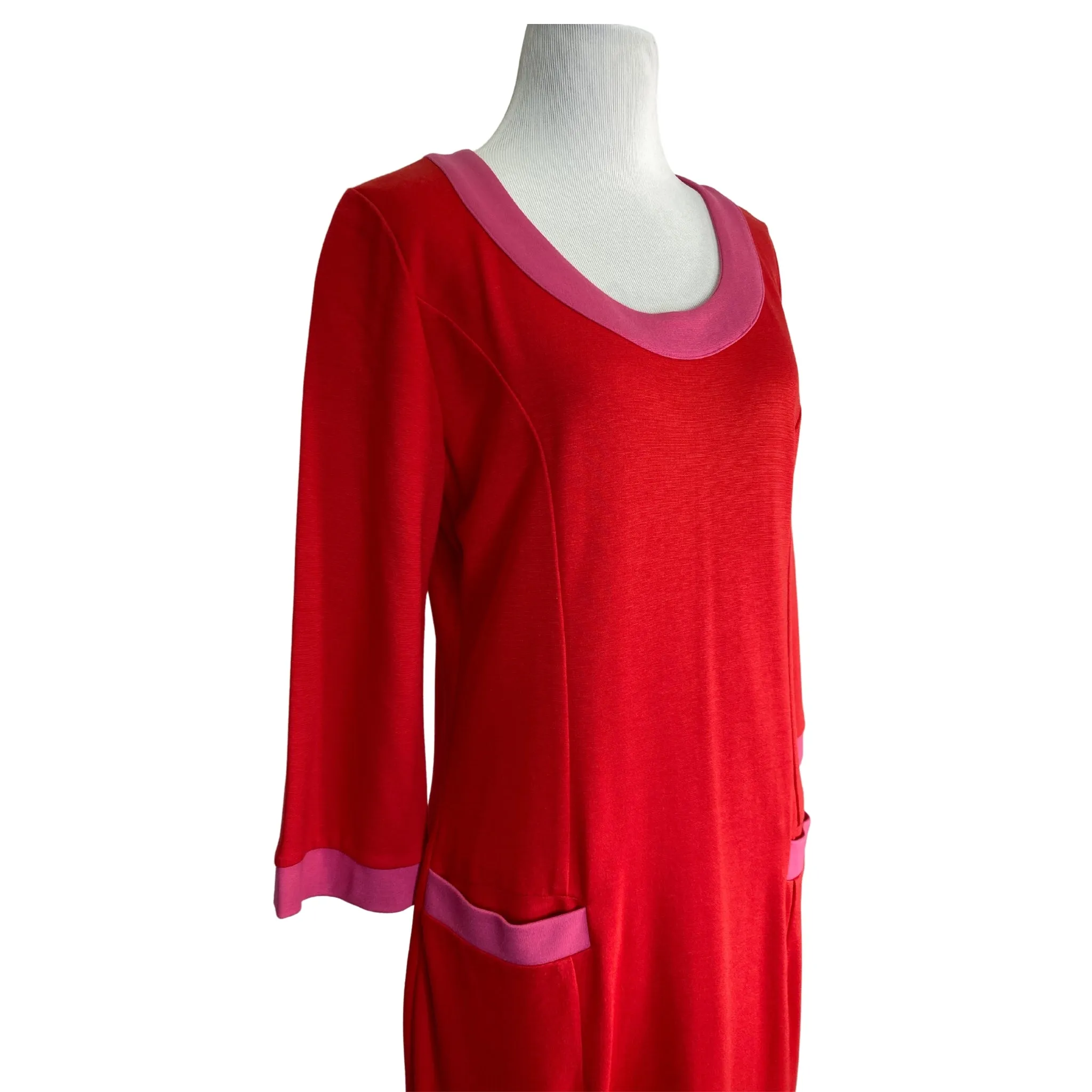 Boden Red and Pink Shift Dress