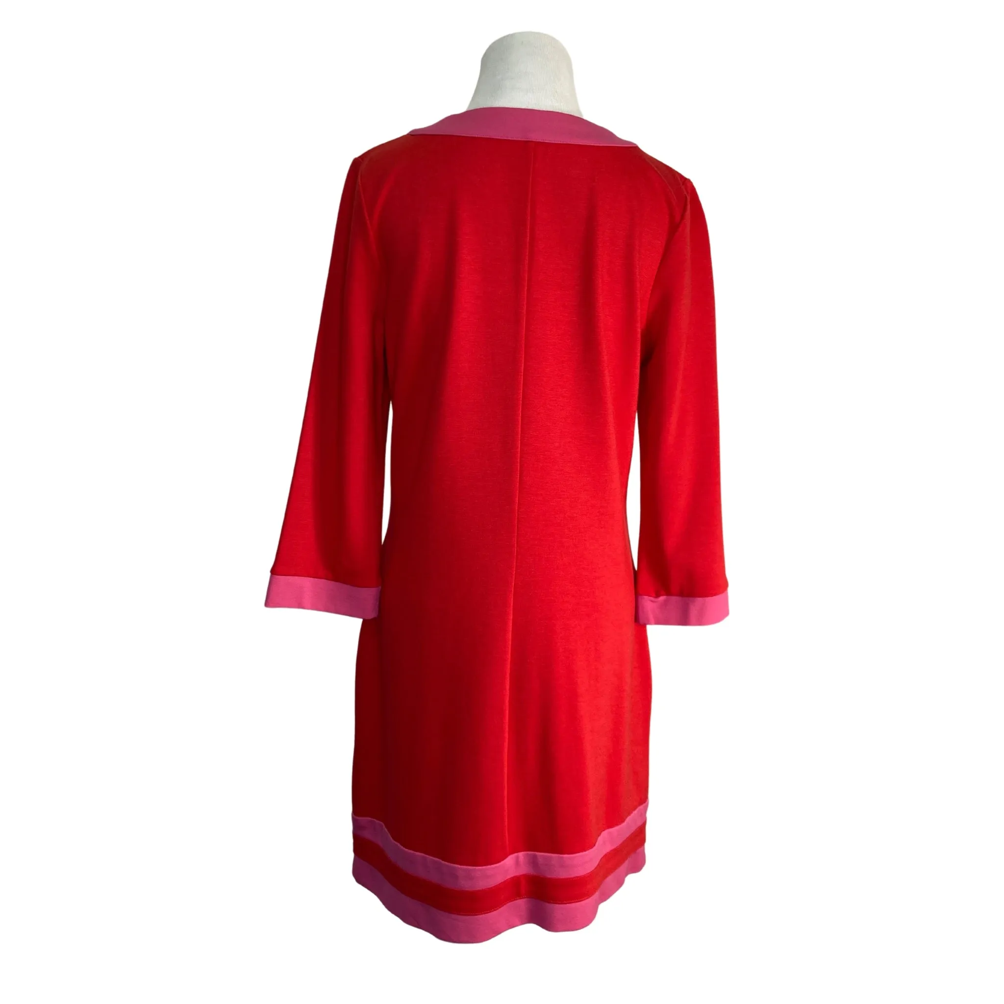 Boden Red and Pink Shift Dress