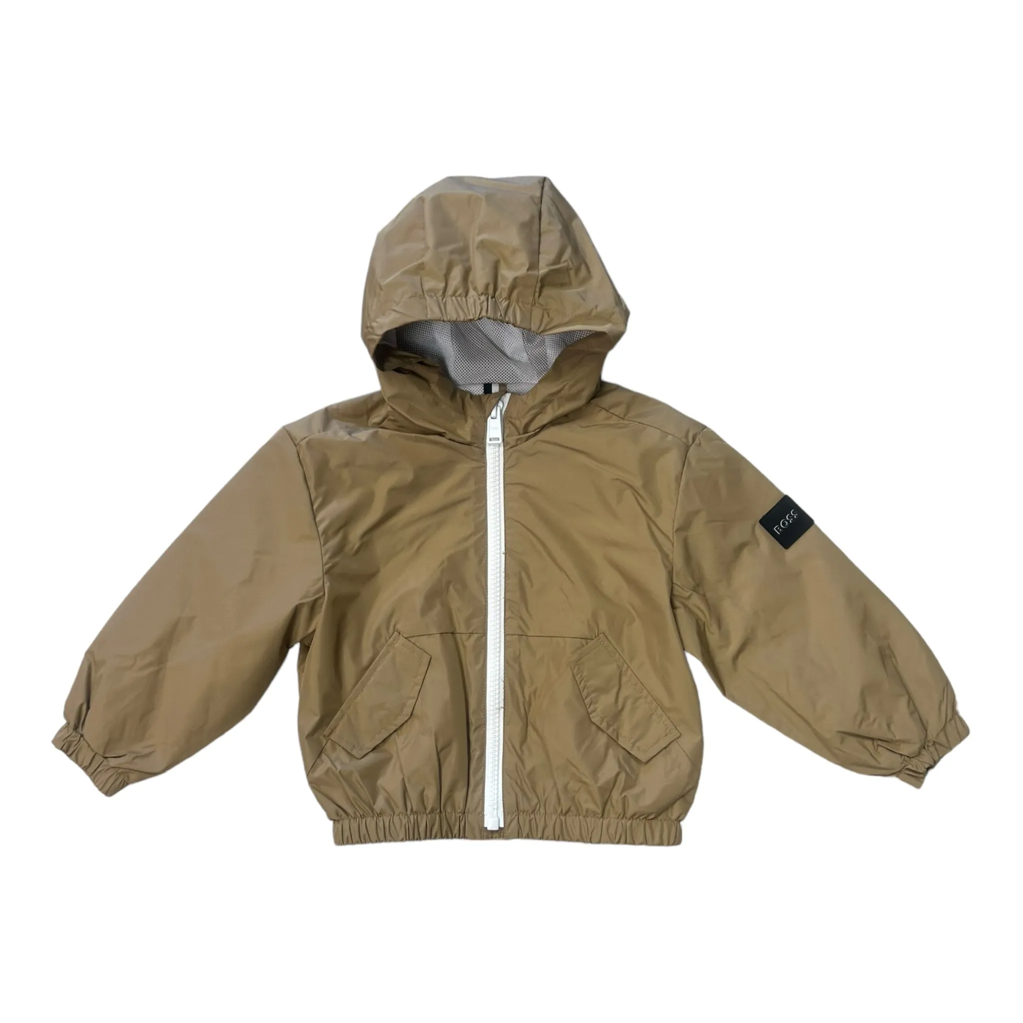 Boss - Tan, water repellent hooded jacket