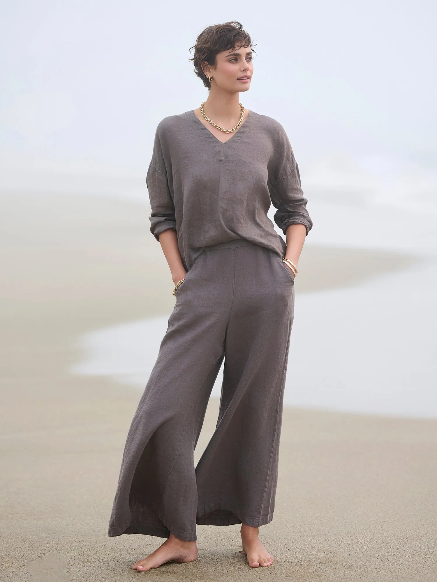 Clea Linen Twill Pant