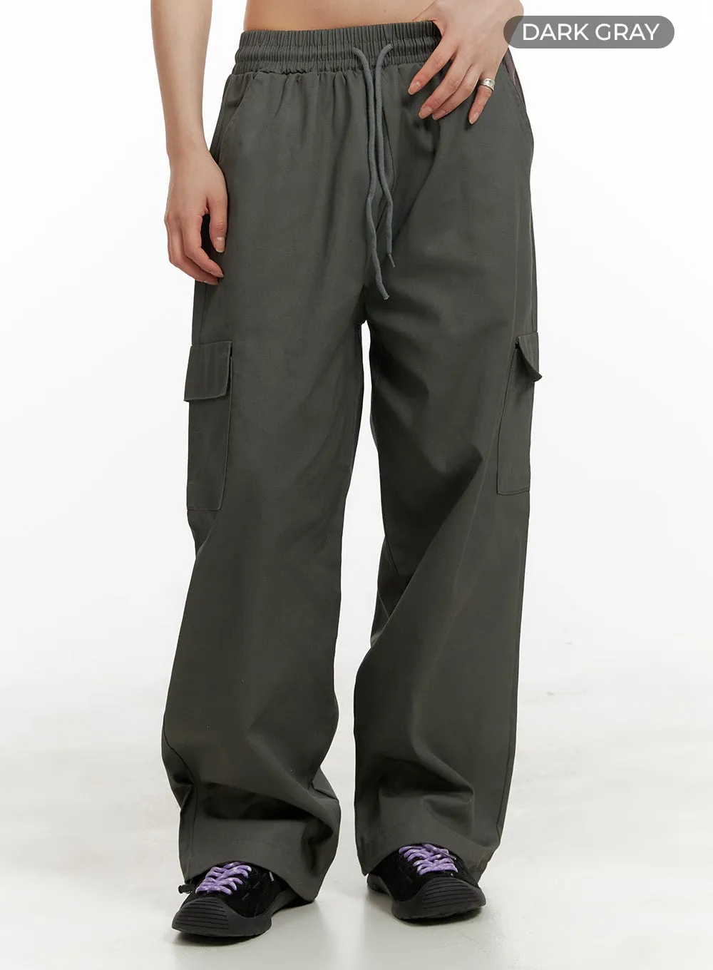 Comfy Cargo Pants (Dark Gray) OA429