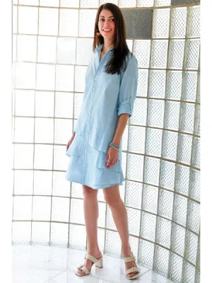 COTTON LINEN JENNA DRESS