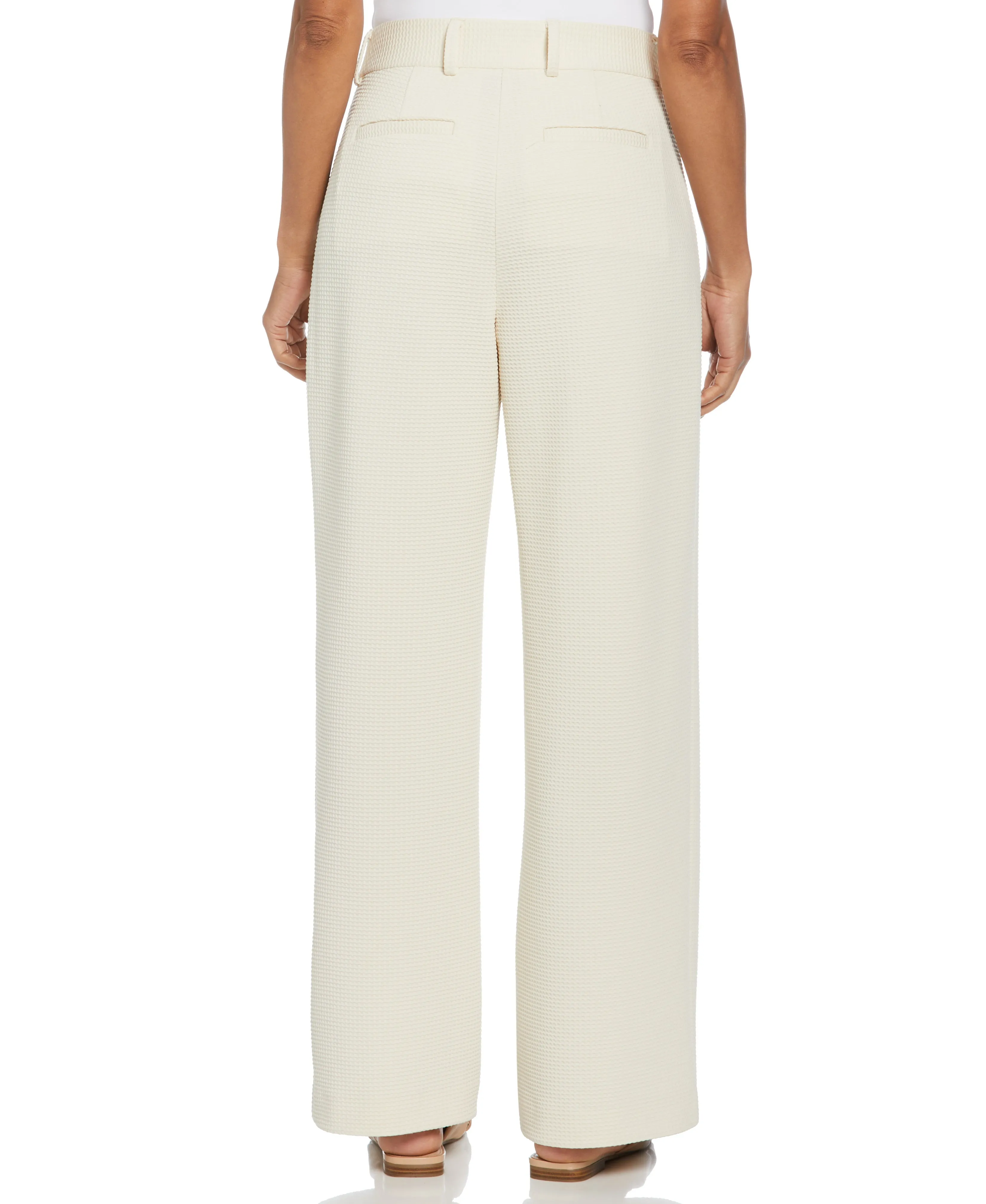 Crease Front Wide Leg Pant