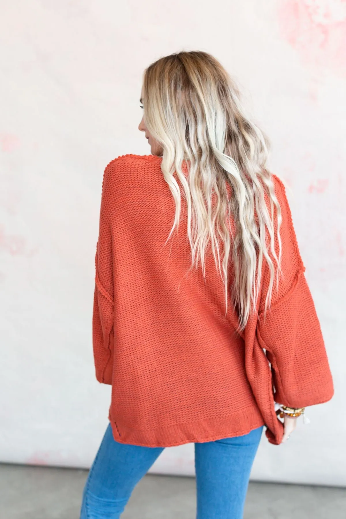 Crisp Air Sweater - Rust