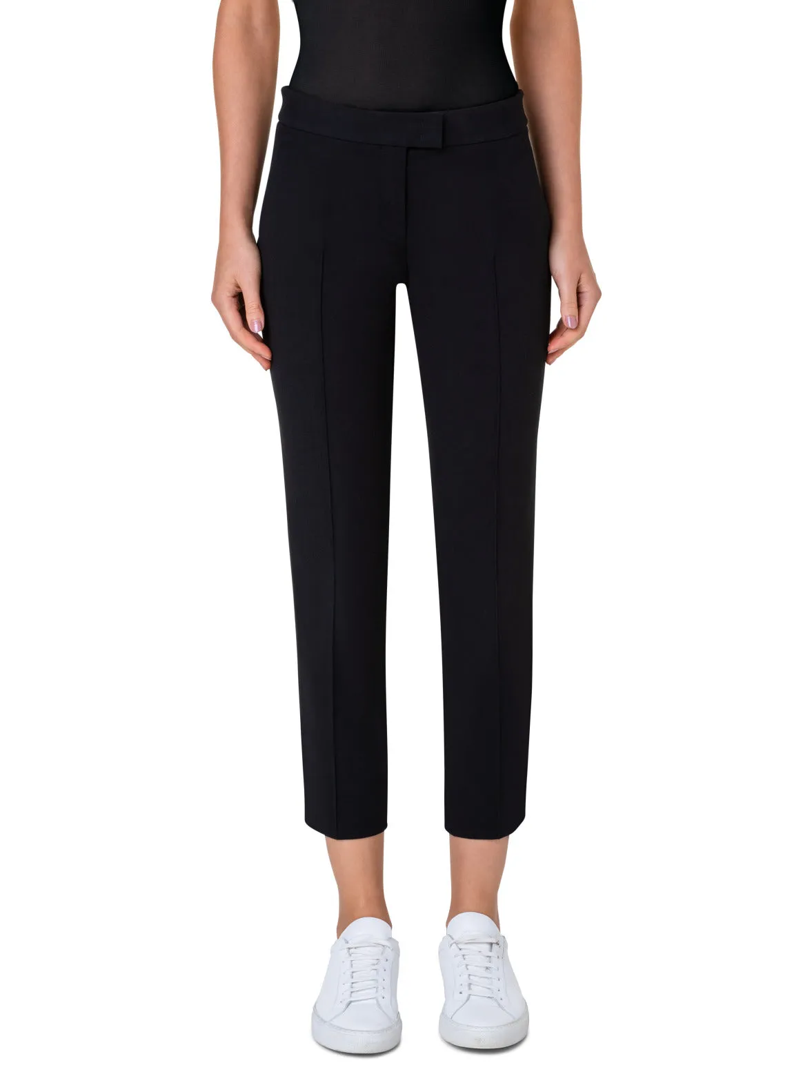 Cropped Slim Pants in Cotton