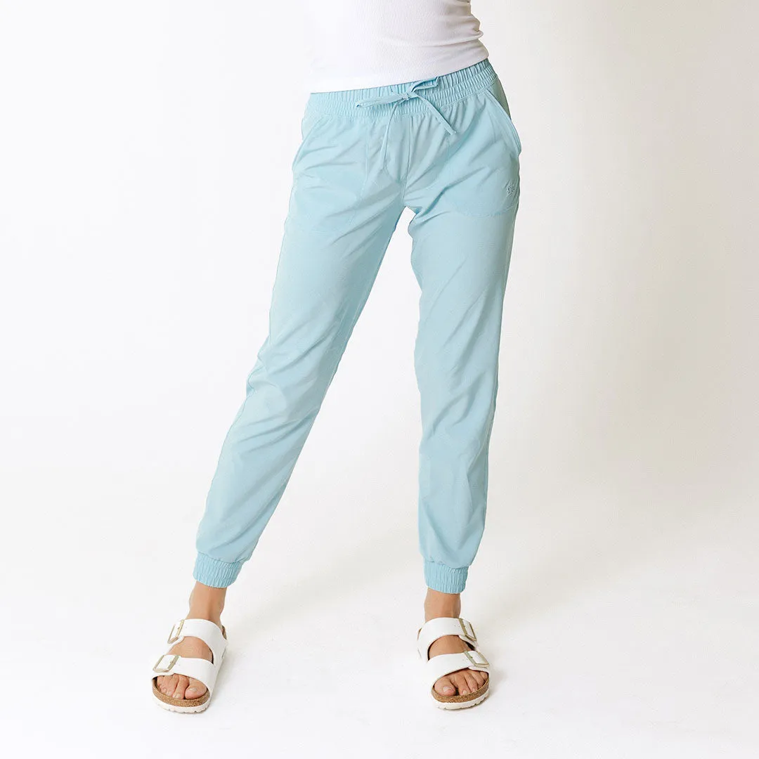 Destination Joggers, Aqua Blue