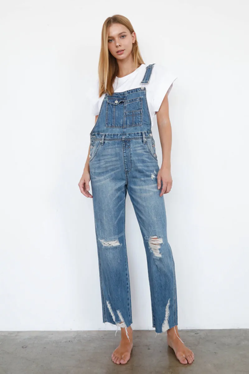 Domineering Slim Straight Overalls