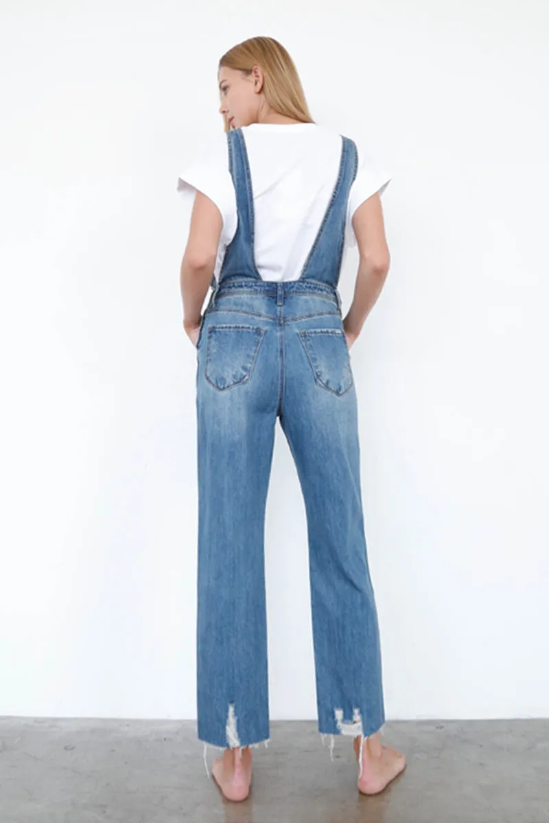 Domineering Slim Straight Overalls