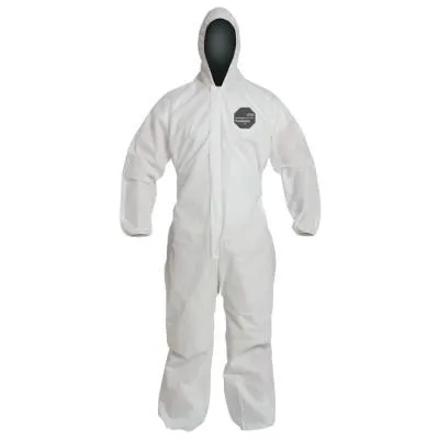 DuPont™ Proshield 10 Coveralls White with Attached Hood, White, X-Large, PB127SW-XL