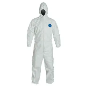 DuPont™ Tyvek® 400 Hooded Coveralls w/Elastic Wrists/Ankles, White, 6X-Large, TY127S-6X