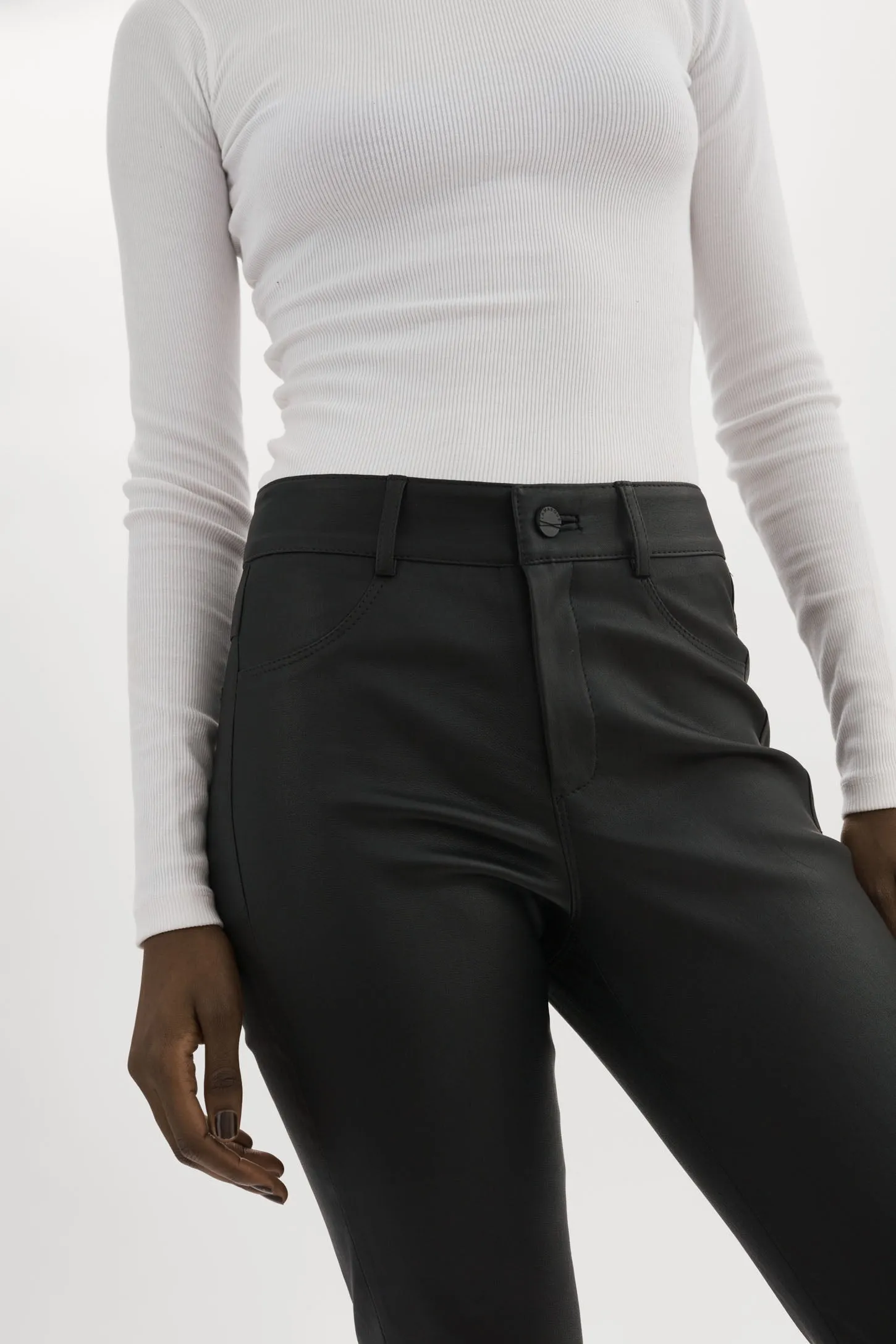 FARIS | Stretch Leather Pants