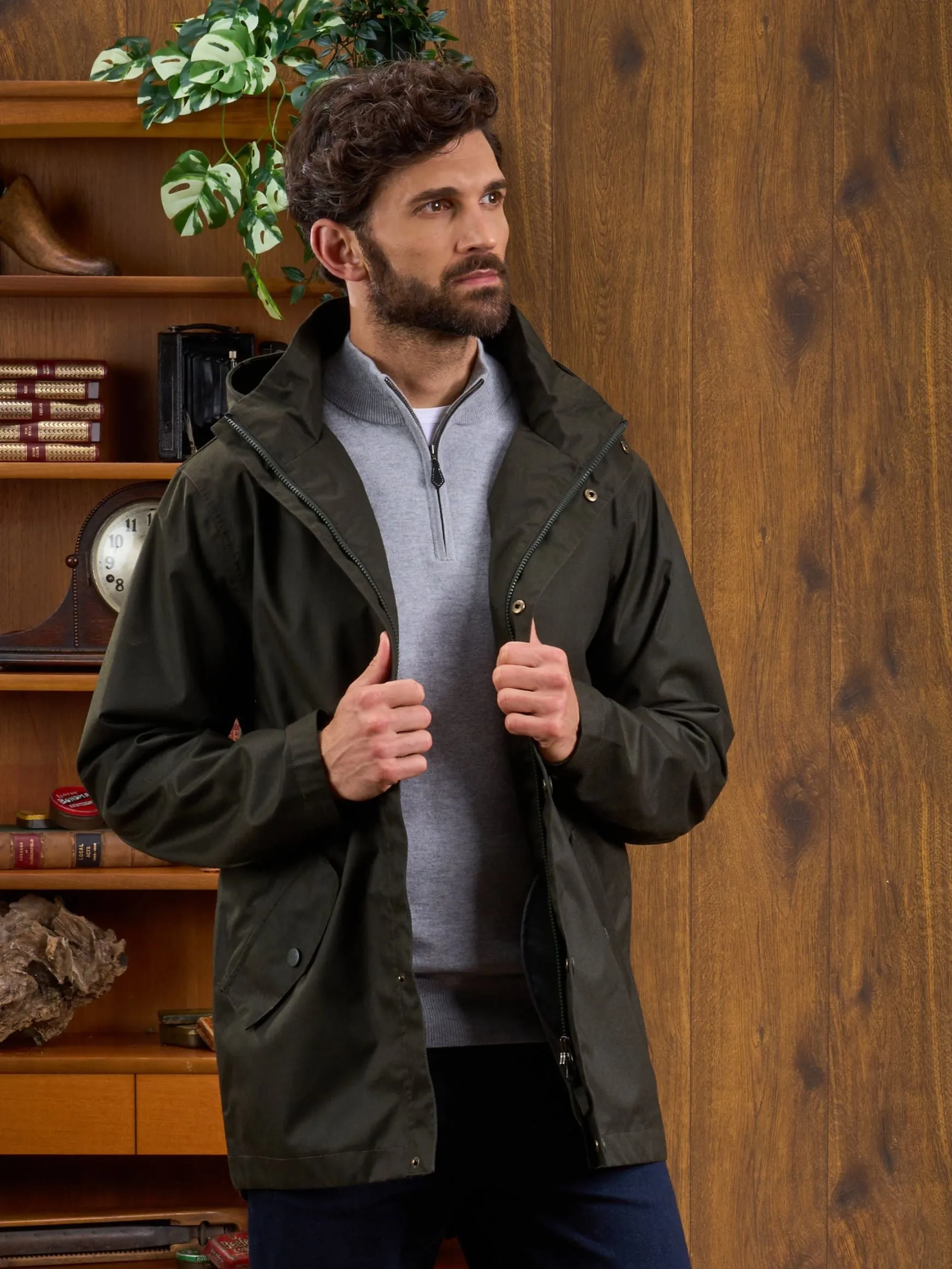 Fernley Men's Waterproof Parka In Woodland