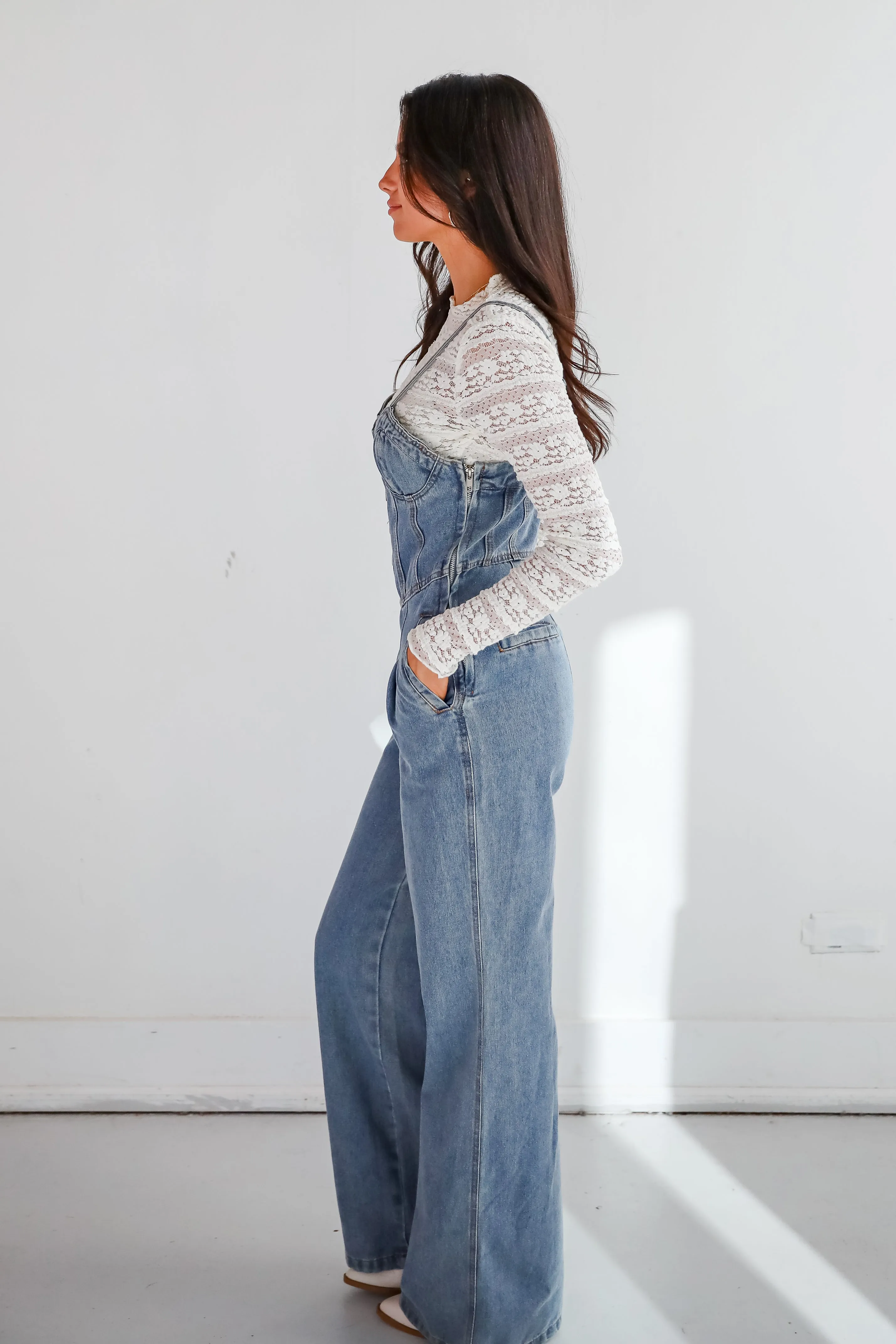 FINAL SALE - Delightful Impact Denim Jumpsuit