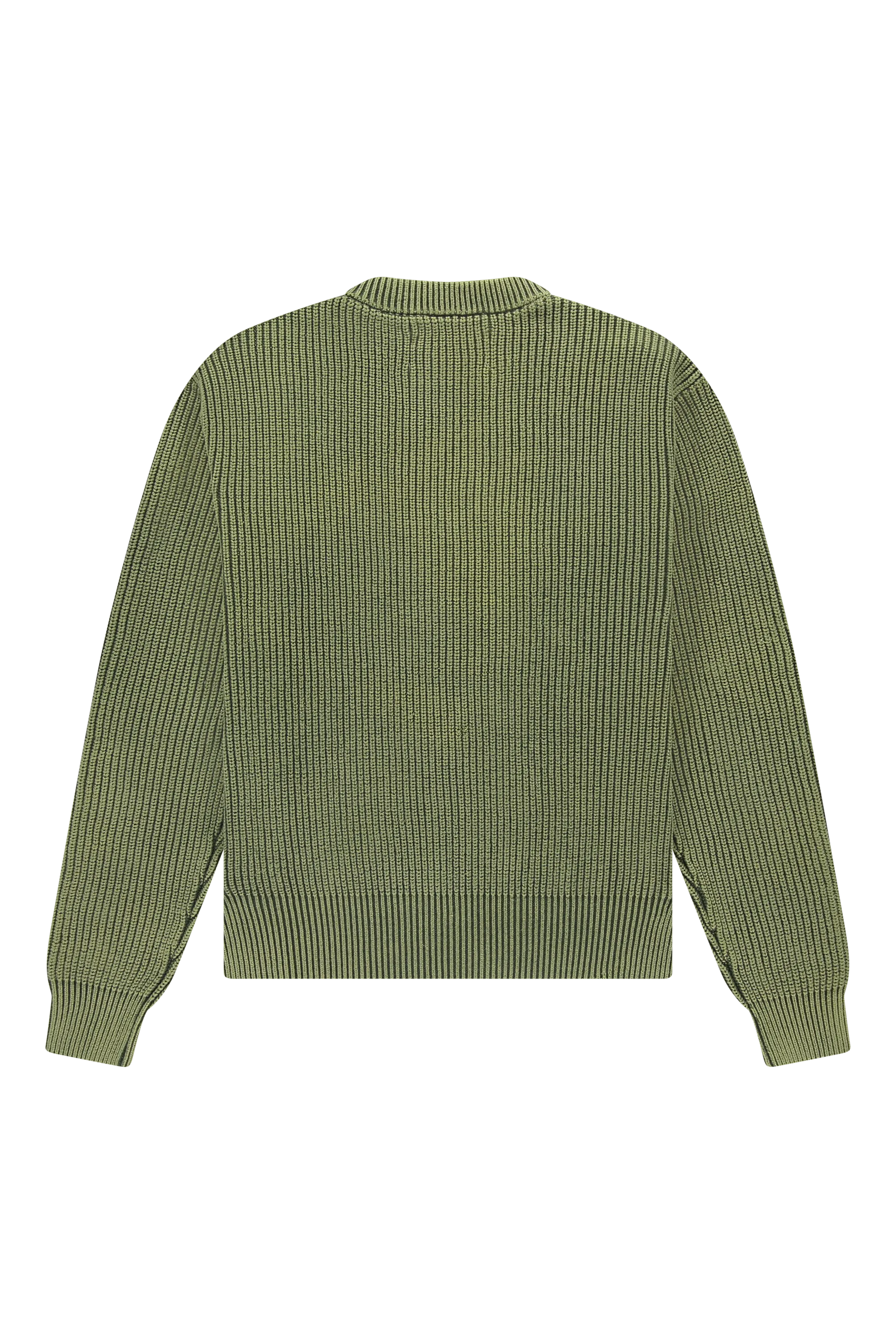 Fisherman Rib Knit Crewneck Deep Depths