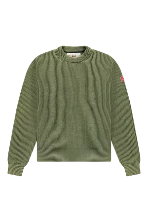 Fisherman Rib Knit Crewneck Deep Depths