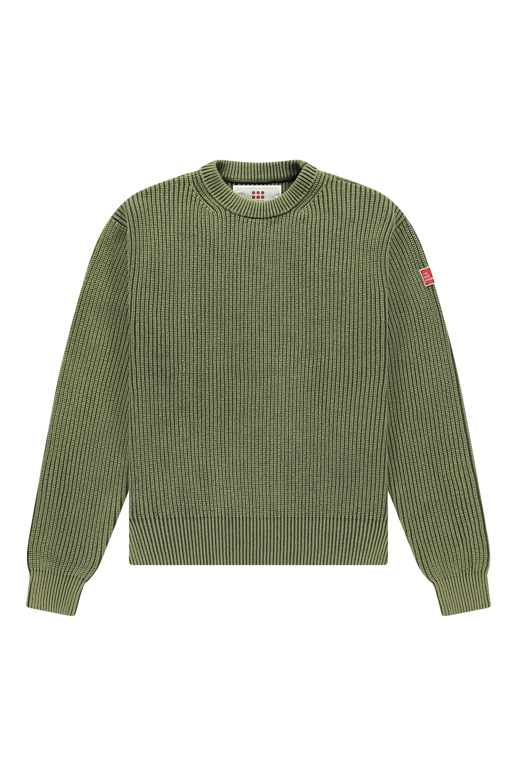 Fisherman Rib Knit Crewneck Deep Depths