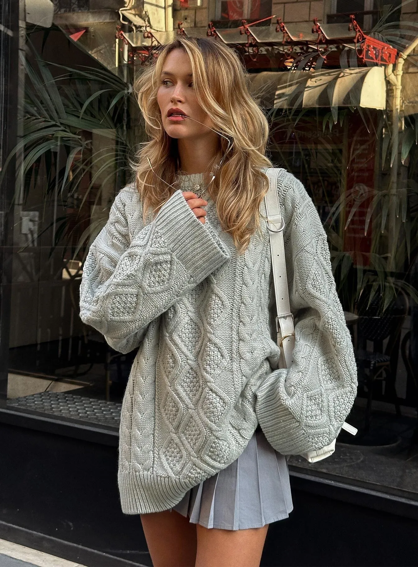 Gigi Knit Sweater Cloud