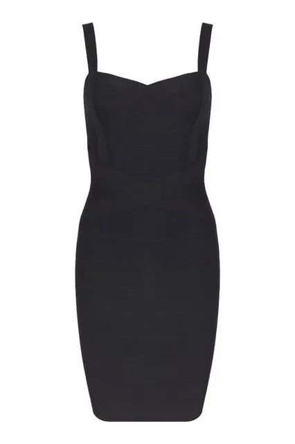 Heidi Bandage Mini Dress - Classic Black