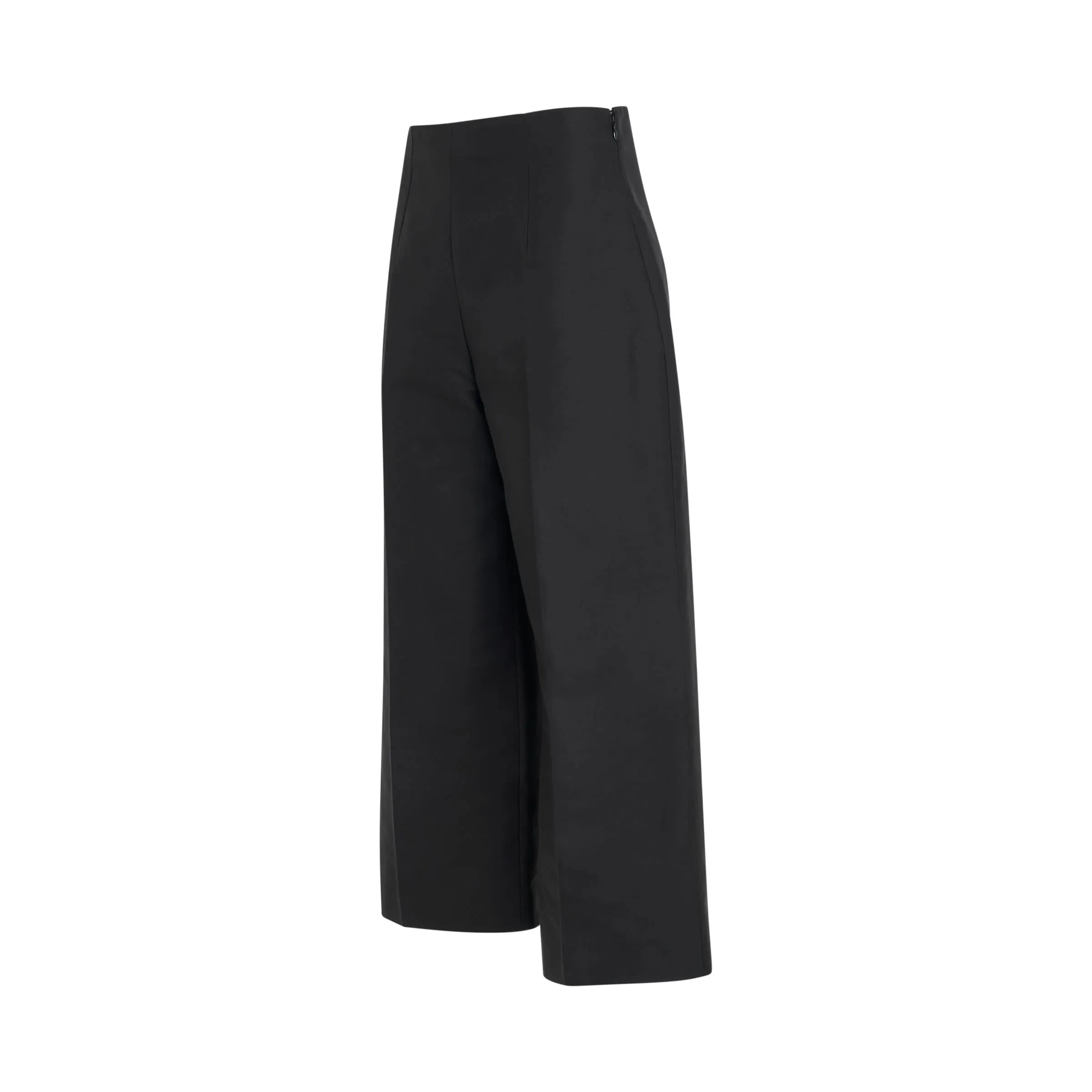 High Waisted Straight Leg Pants in Black