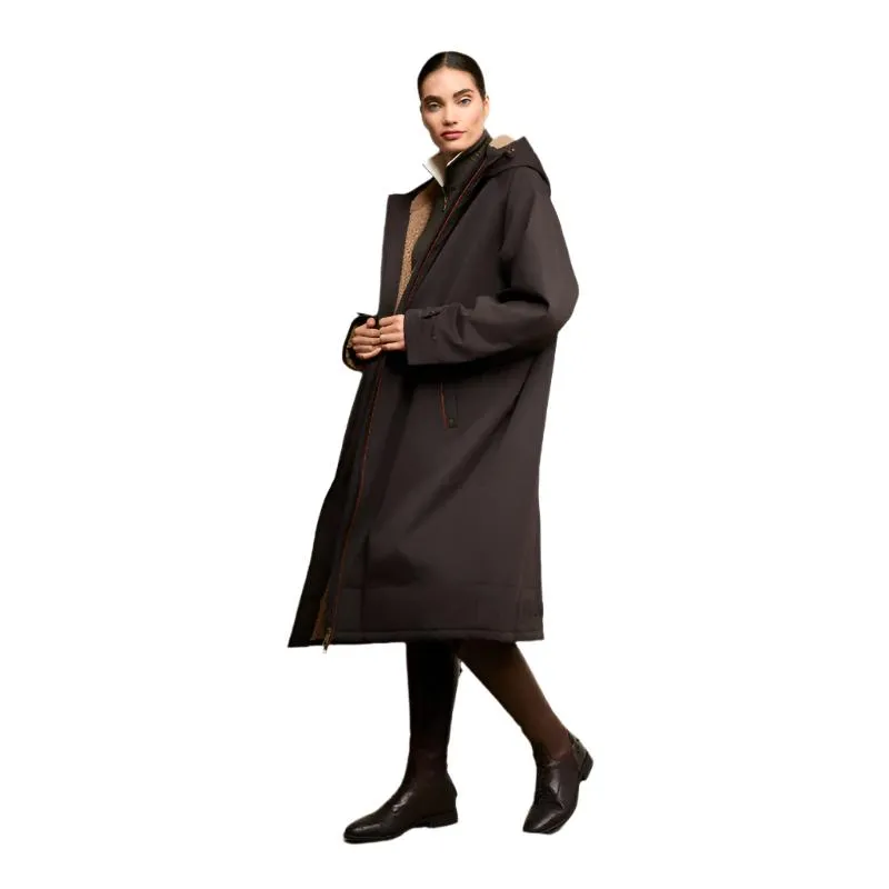 Holland Cooper Ladies One-Size Waterproof Country Dry Coat - Chocolate