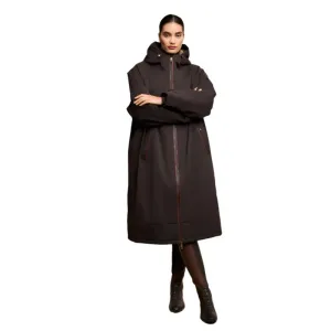 Holland Cooper Ladies One-Size Waterproof Country Dry Coat - Chocolate