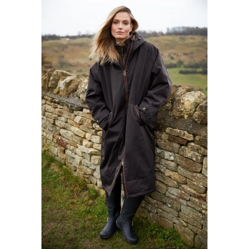 Holland Cooper Ladies One-Size Waterproof Country Dry Coat - Chocolate