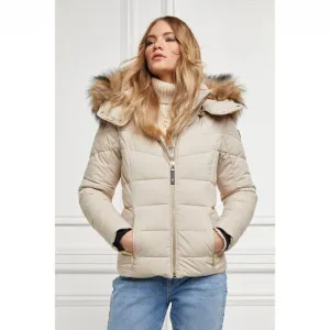 Holland Cooper Whistler Ladies Puffer Jacket - Stone