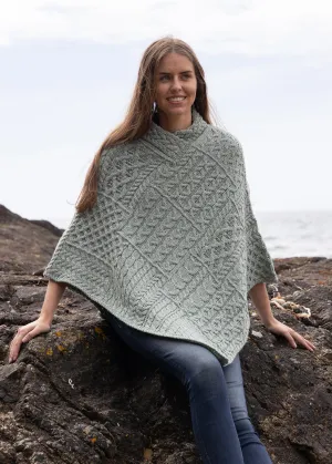 IrelandsEye Poncho | Sage Marl