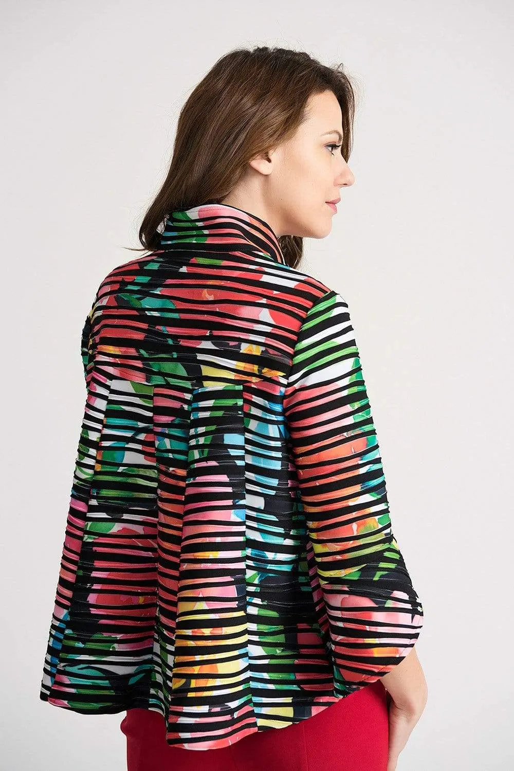 Joseph Ribkoff Brightly Printed 202355 Jacket Multi 01