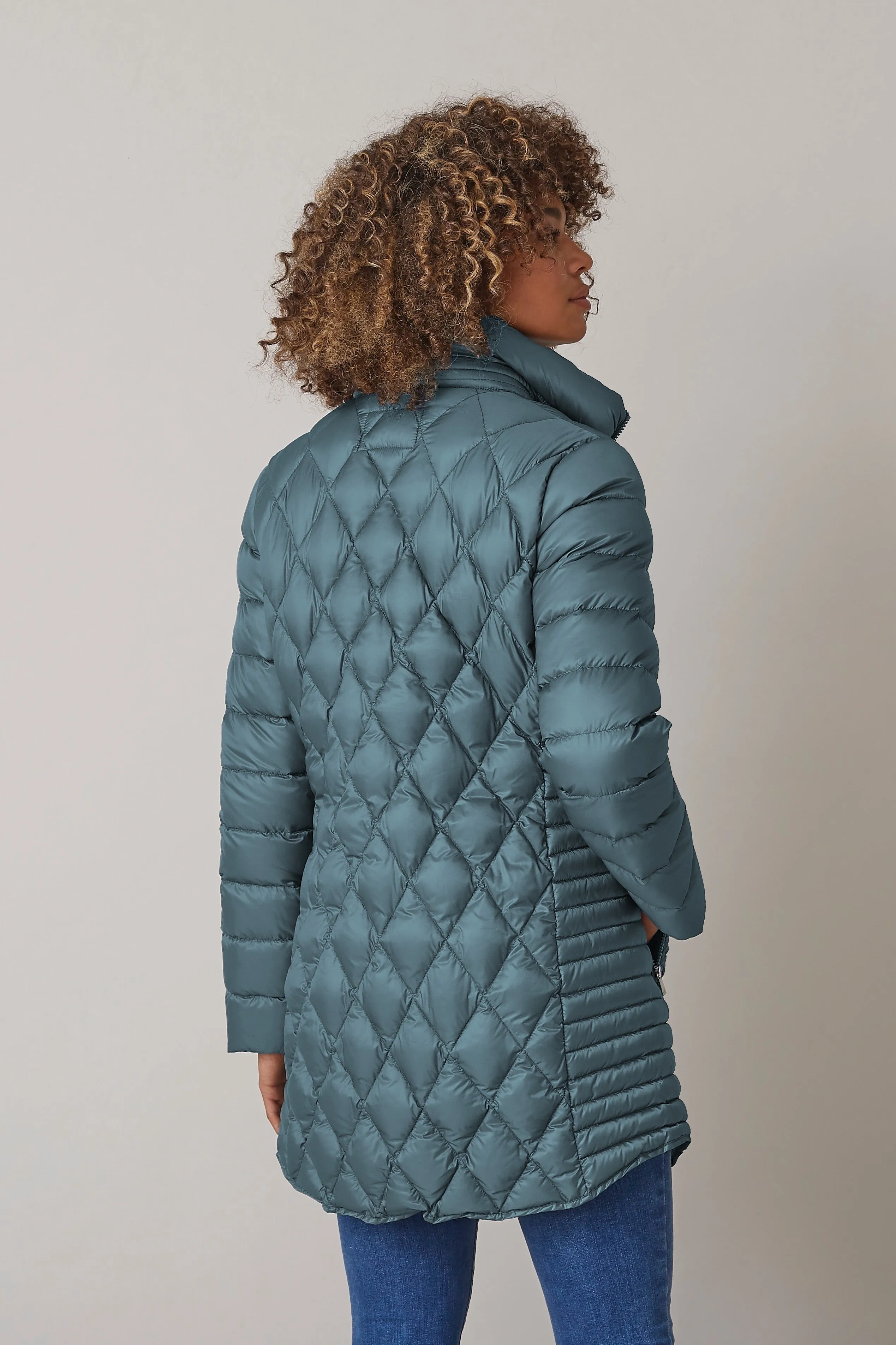 JUNE Super Light Quilted Down with Hidden Hood 2441