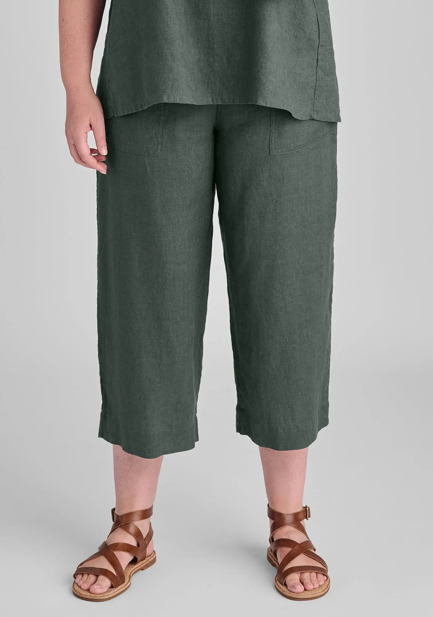 Kate Pant - Linen Crop Pants