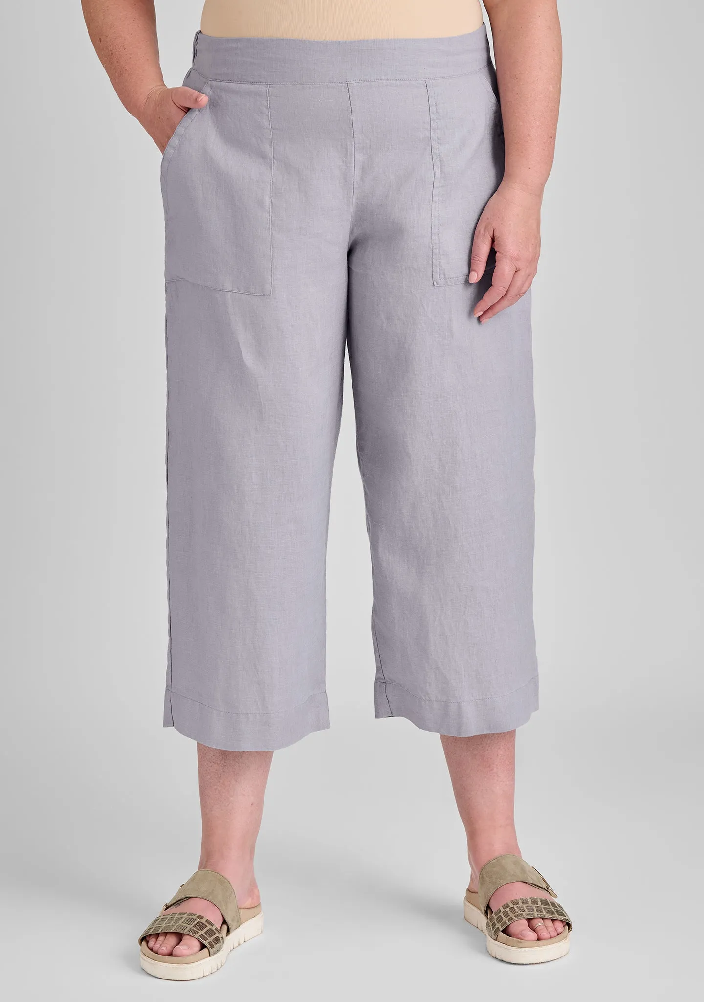 Kate Pant - Linen Crop Pants