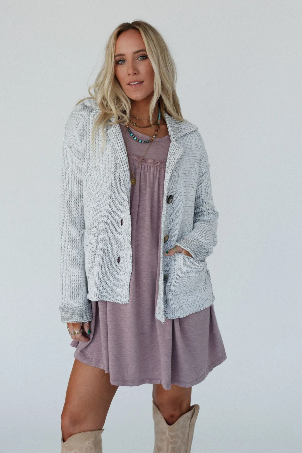 Kensington Cardigan - Heather Gray