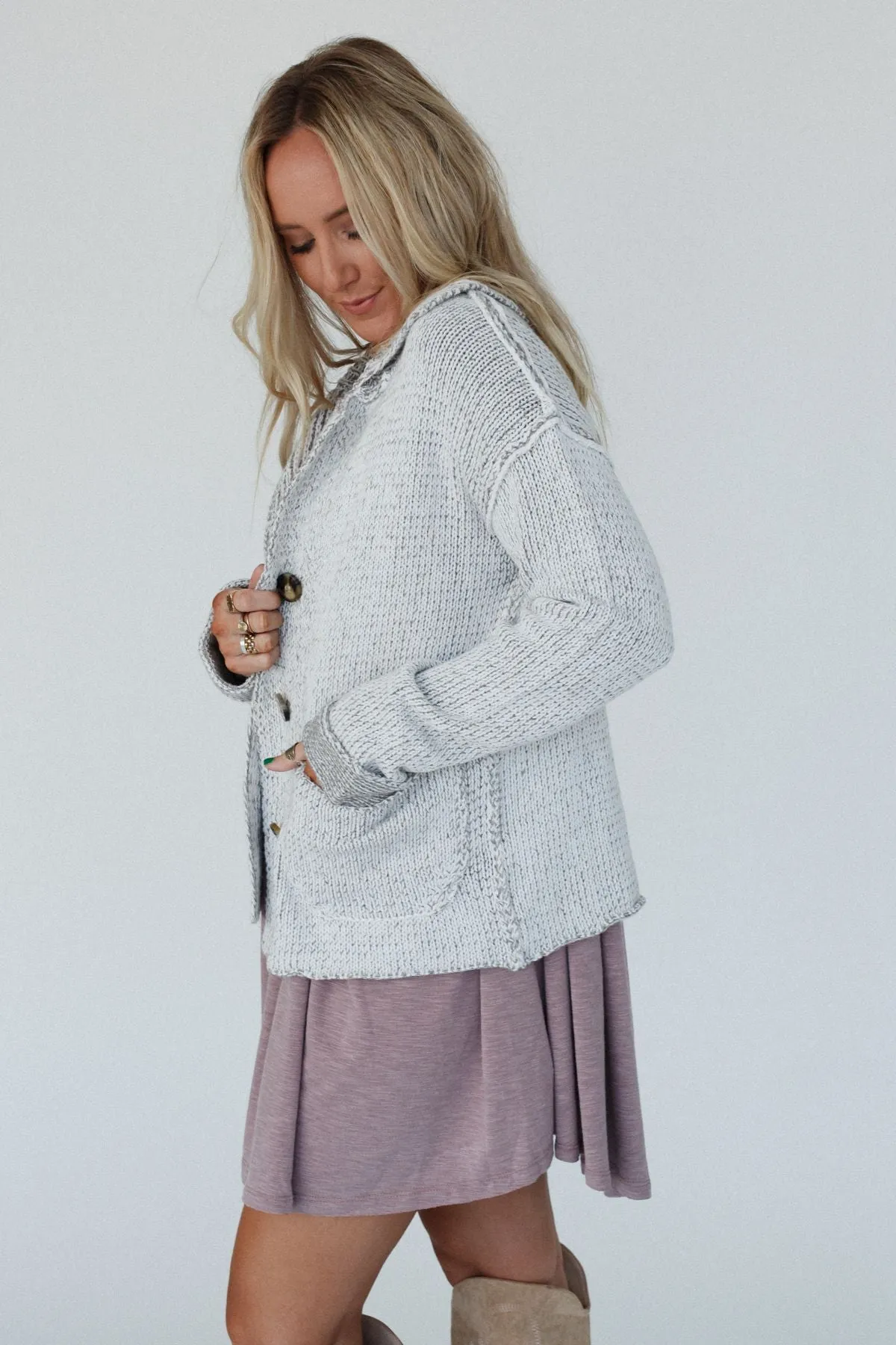 Kensington Cardigan - Heather Gray