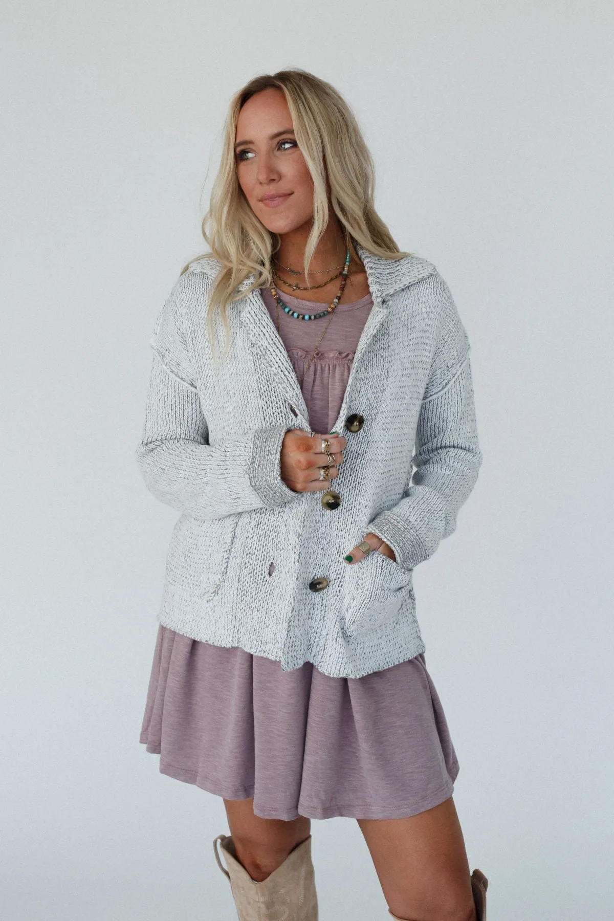 Kensington Cardigan - Heather Gray