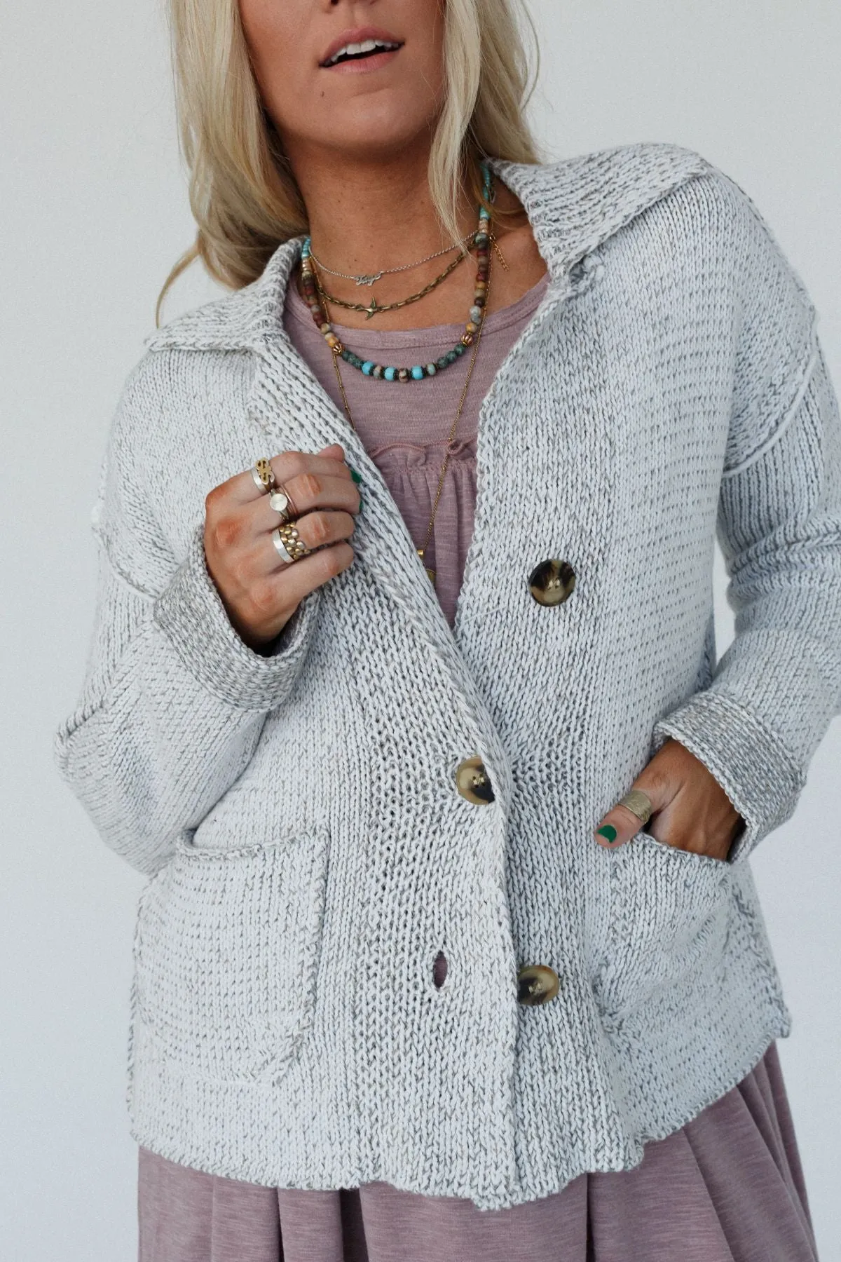 Kensington Cardigan - Heather Gray