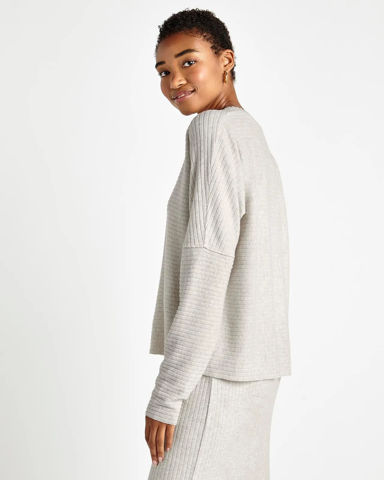 London Rib Long Sleeve Top