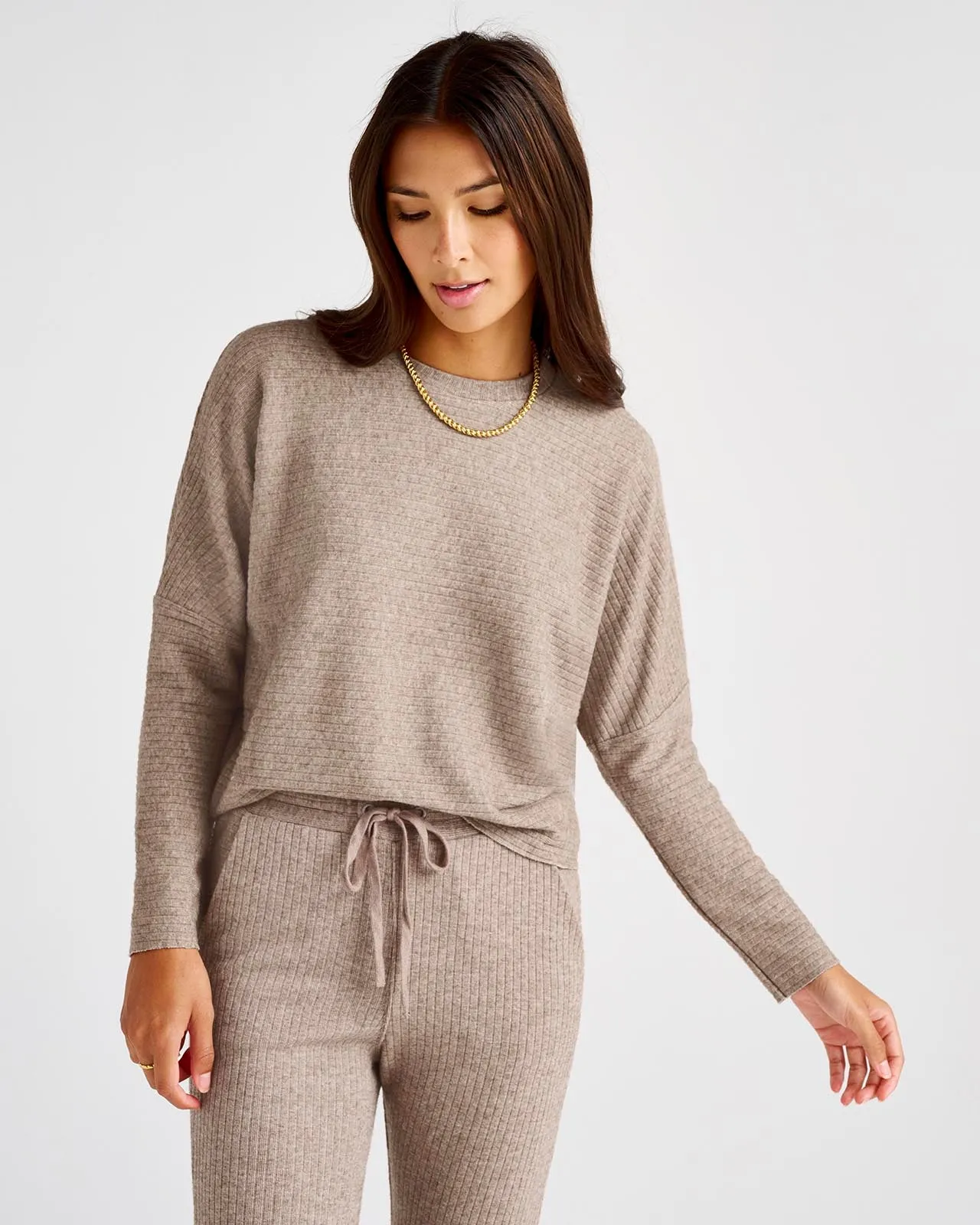 London Rib Long Sleeve Top