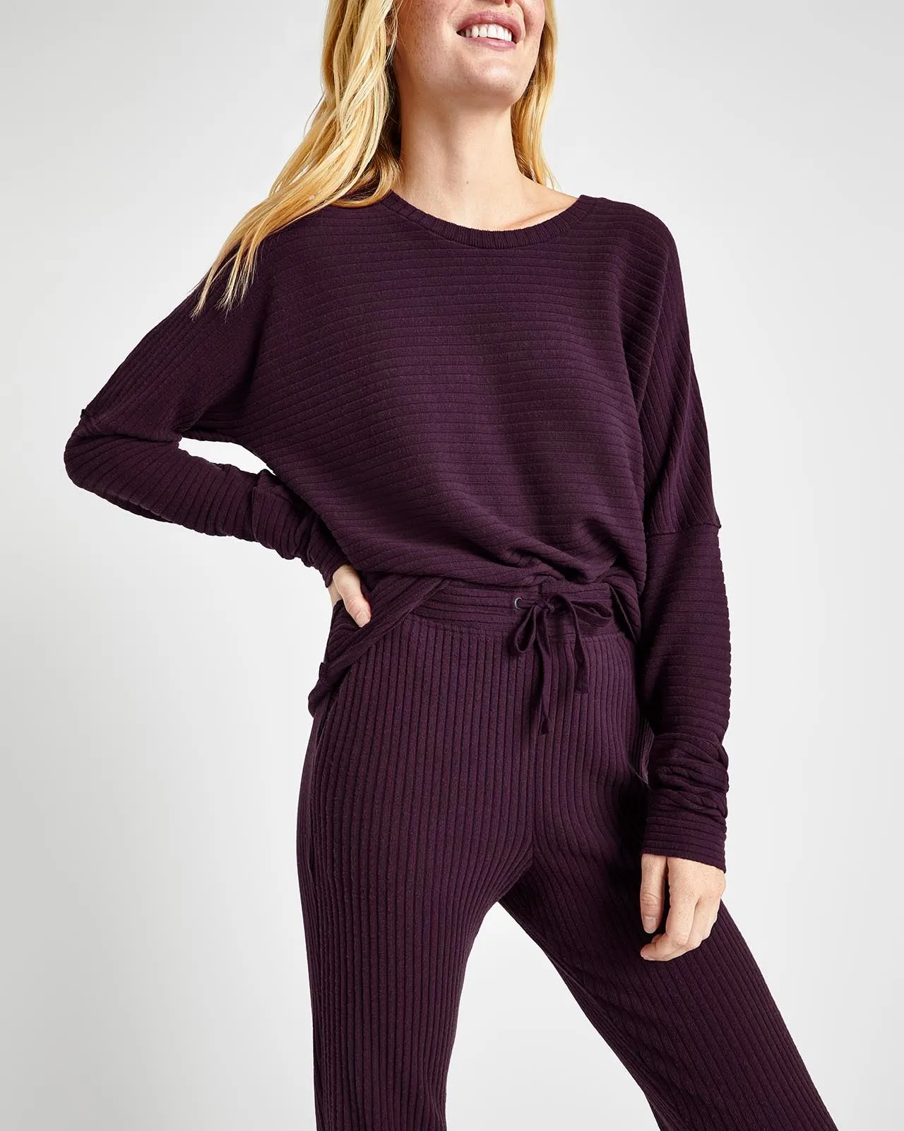 London Rib Long Sleeve Top