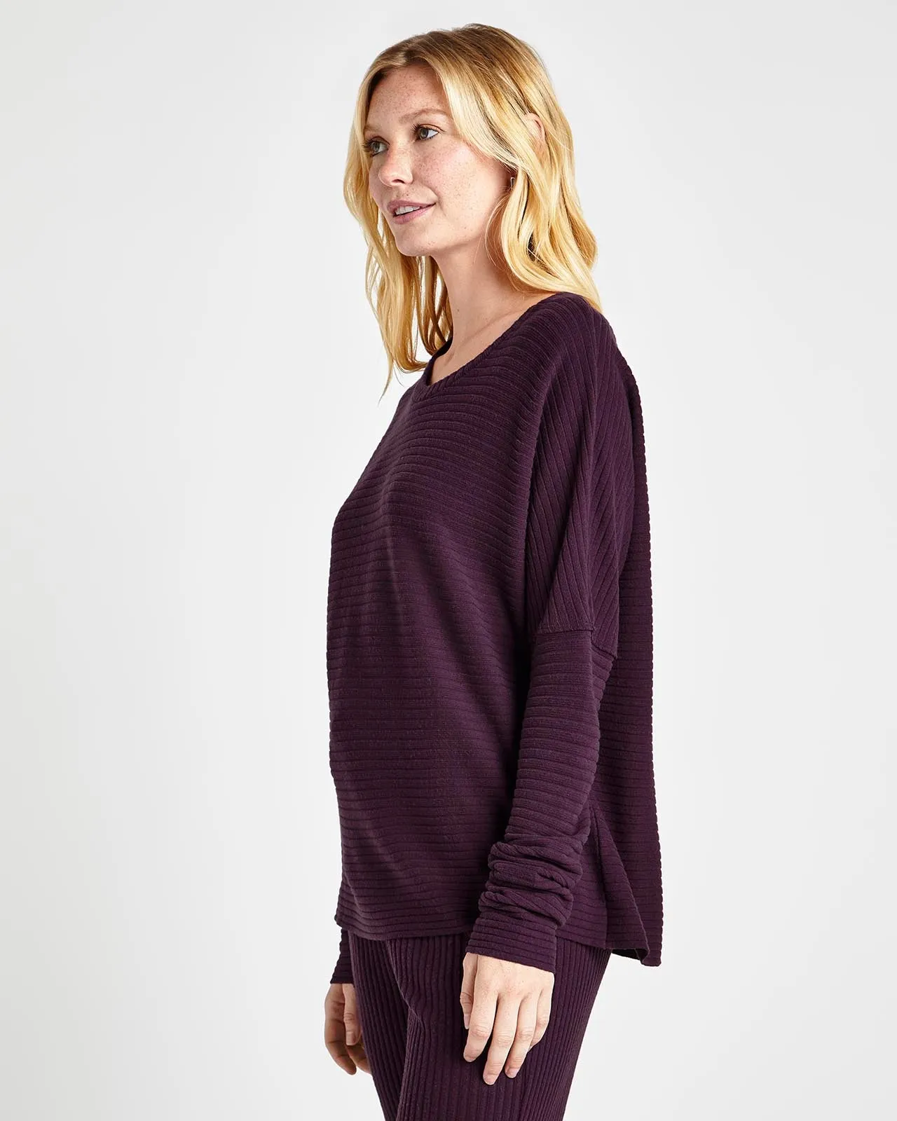 London Rib Long Sleeve Top