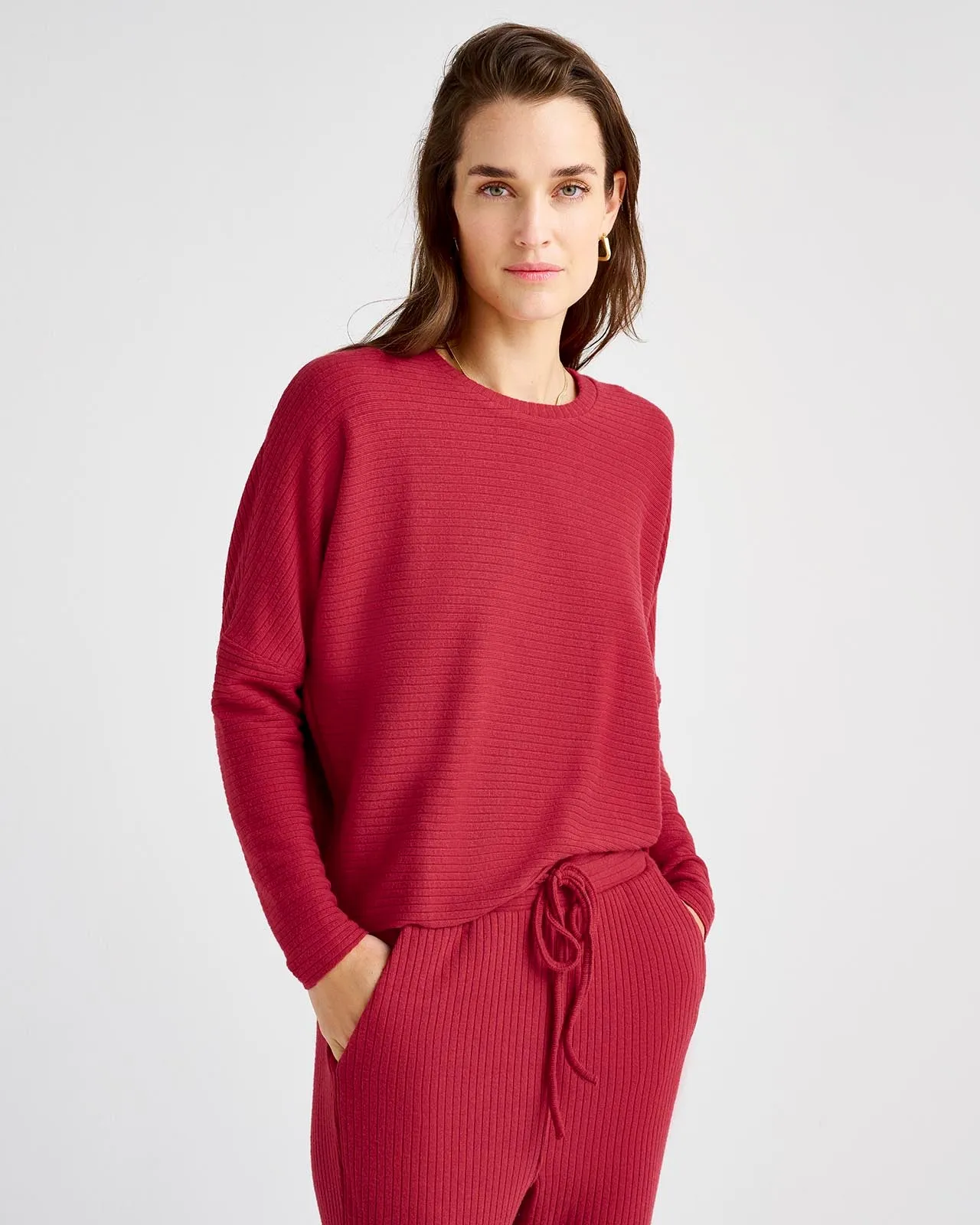 London Rib Long Sleeve Top