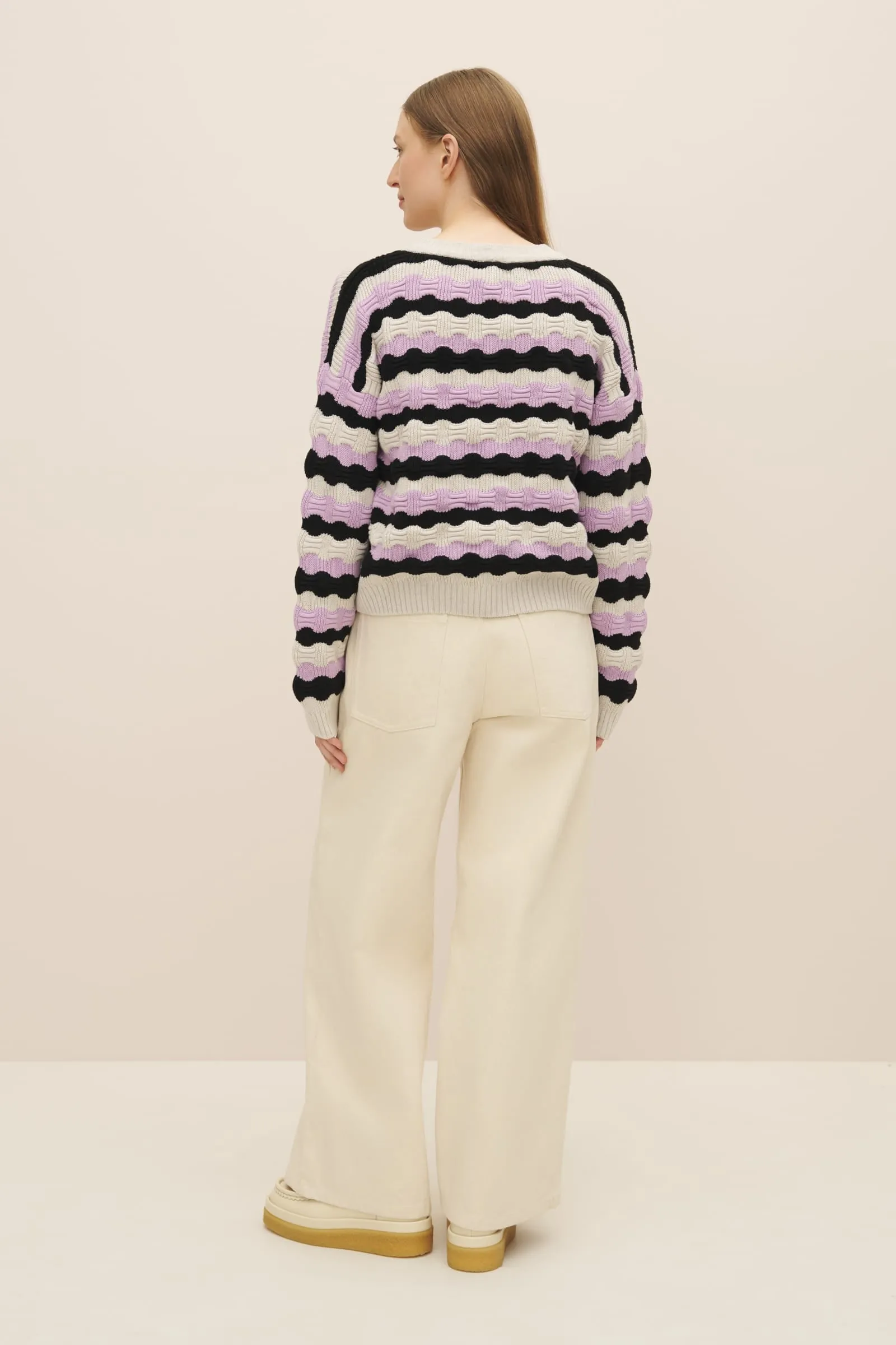 Memphis Jumper - Lilac Stripe